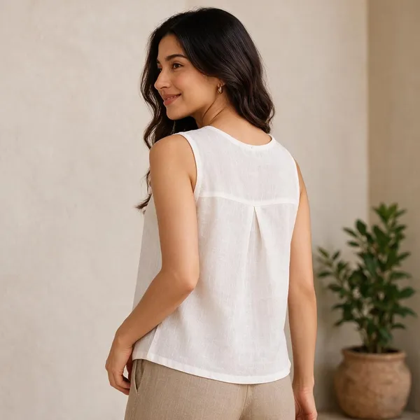 White_Linen_Sleeveless_Top_for_Women