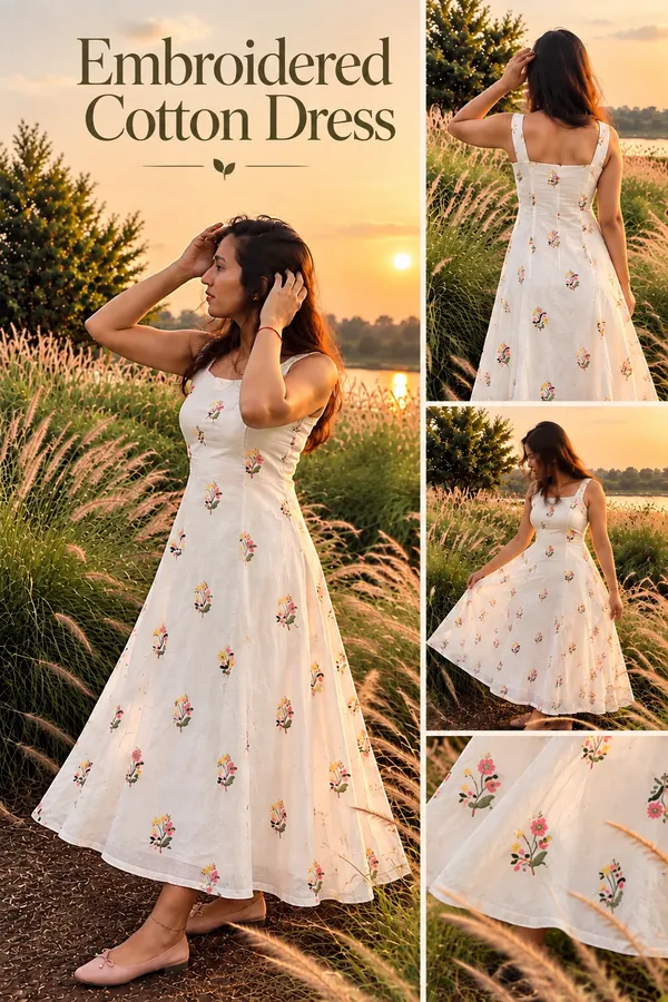 White_Cotton_A-Line_Maxi_Dress_for_Women