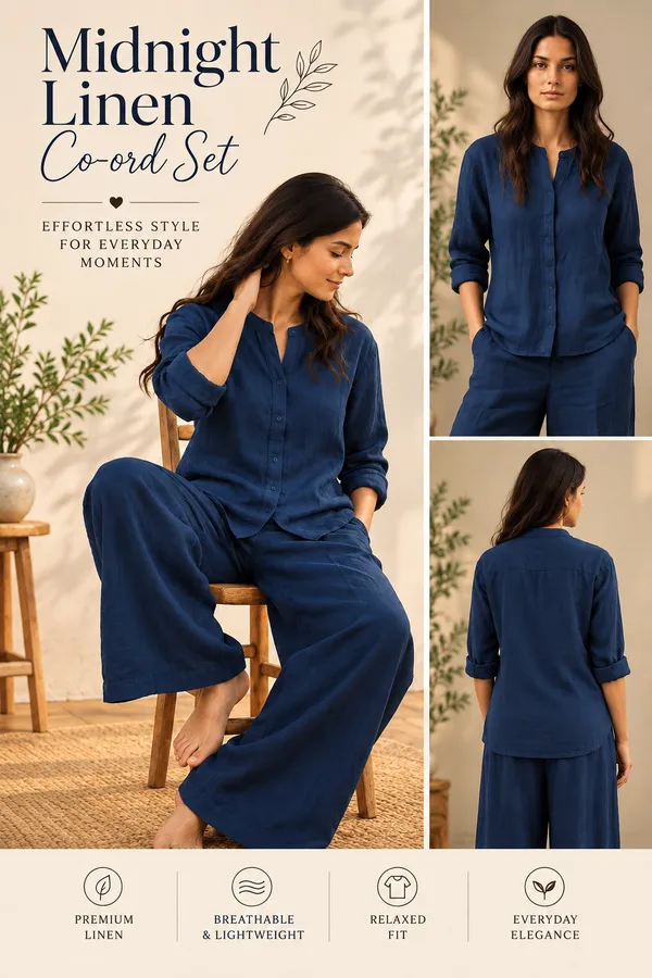 Navy_Linen_Relaxed_Fit_Co-Ord_Set_For_Women