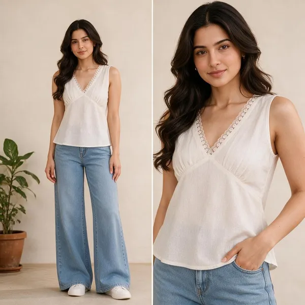 White_Linen_Regular_Fit_Lace_Top_for_Women