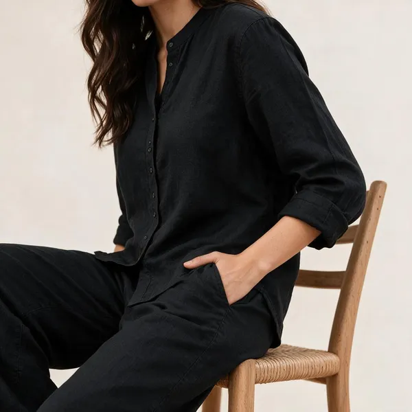 Black_Linen_Relaxed_Fit_Co-Ord_Set_for_Women
