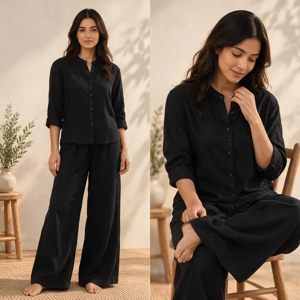 Black_Linen_Relaxed_Fit_Co-Ord_Set_for_Women