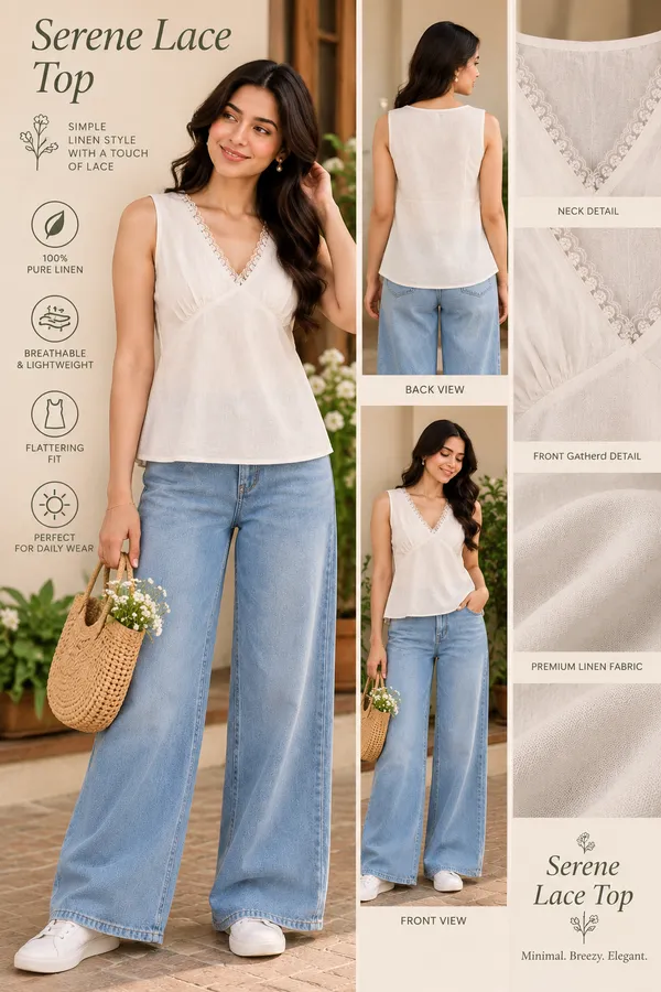 White_Linen_Regular_Fit_Lace_Top_for_Women