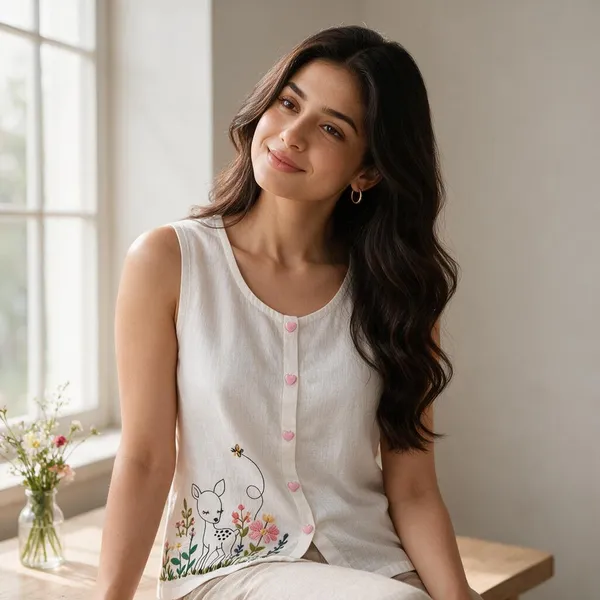 White_Linen_Sleeveless_Embroidered_Top_for_Women