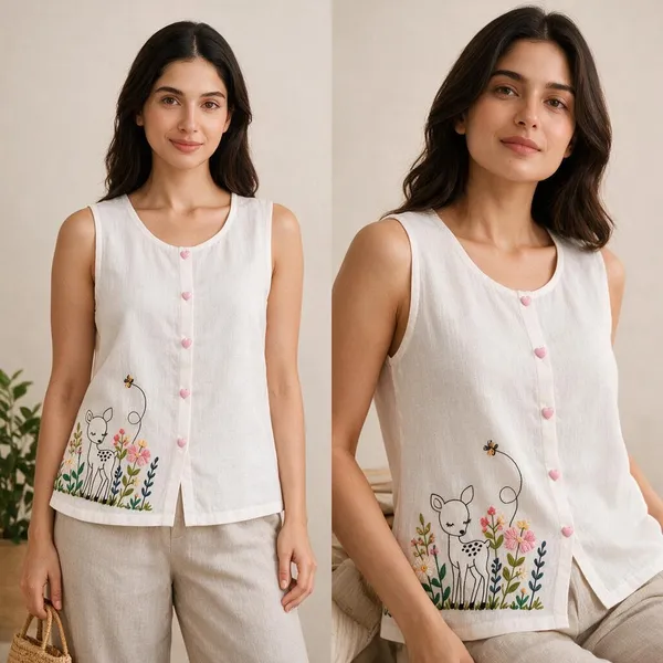 White_Linen_Sleeveless_Embroidered_Top_for_Women