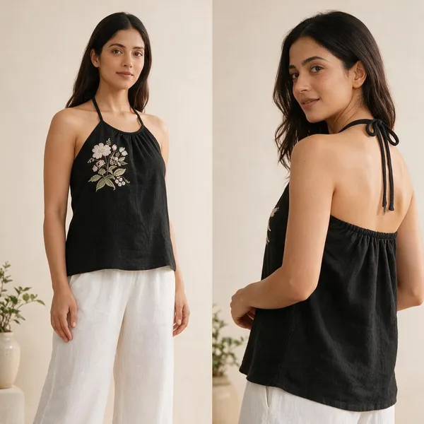 Black_Linen_Halter_Neck_Top_for_Women