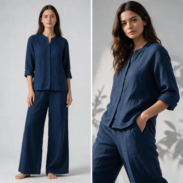 Navy_Linen_Relaxed_Fit_Co-Ord_Set_For_Women