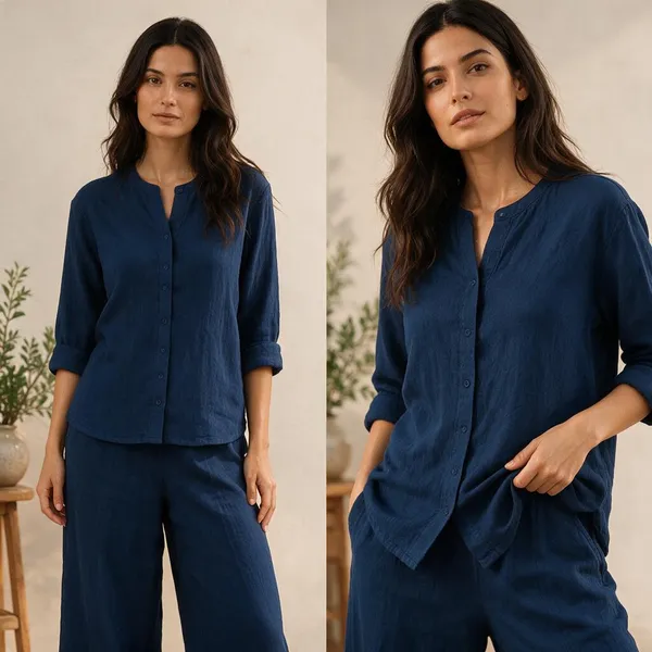 Navy_Linen_Relaxed_Fit_Co-Ord_Set_For_Women