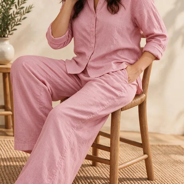 Pink_Linen_Relaxed_Fit_Co_Ord_Set_for_Women