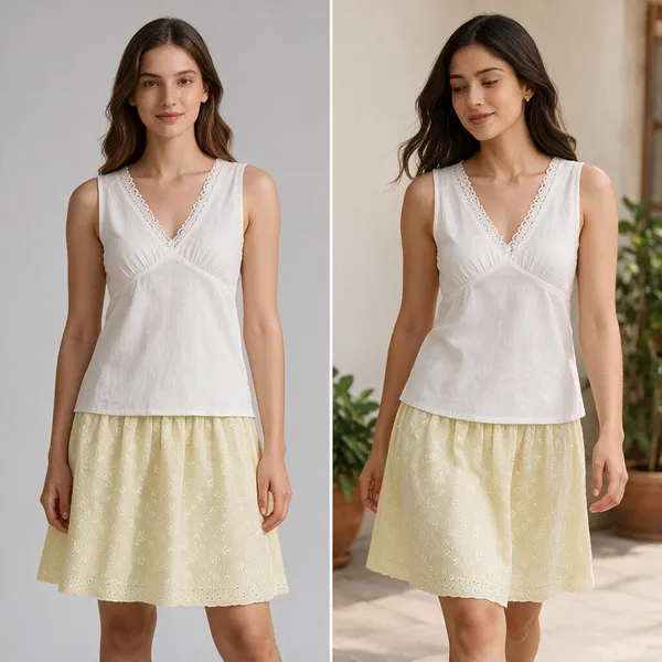 White_And_Yellow_Linen_Sleeveless_Co-Ord_Set_for_Women