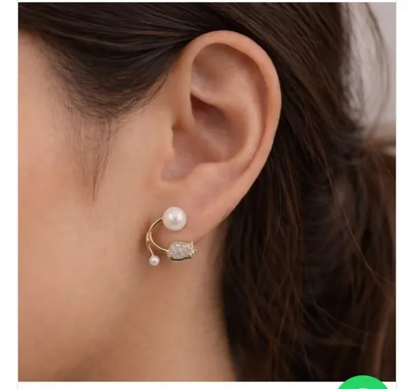 Gold_Tone_Pearl_Double_Hoop_Earrings_for_Women