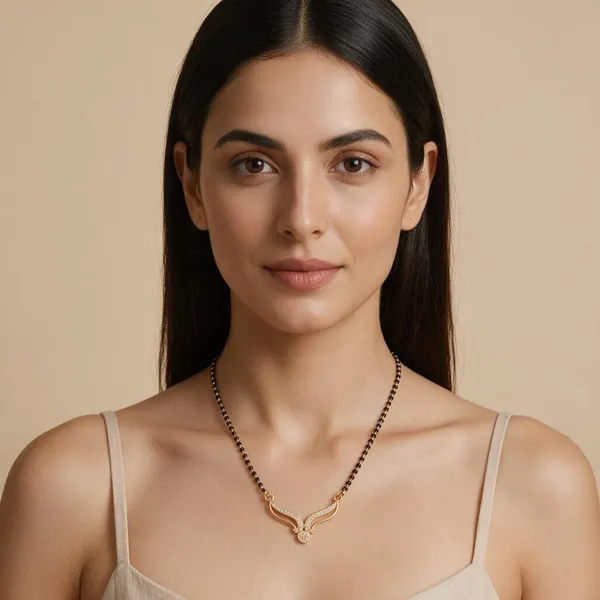 Black_Beaded_Gold_Tone_Mangalsutra_Necklace_For_Women