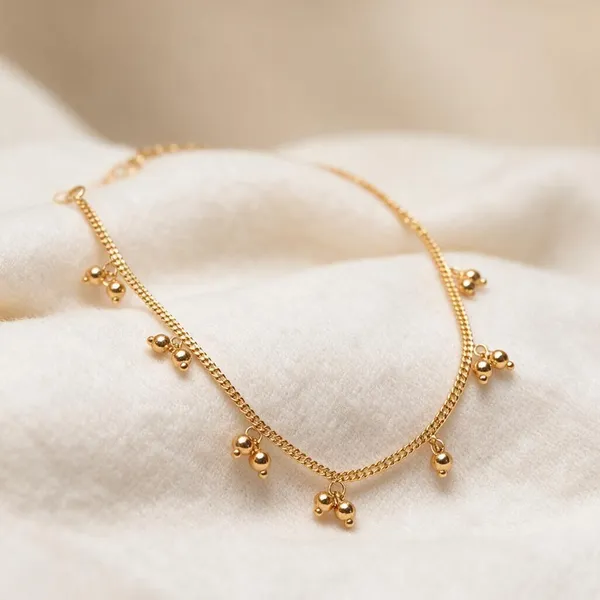 Gold_Tone_Beaded_Anklet_For_Women