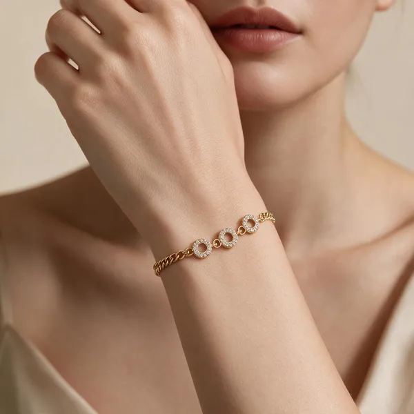 Gold_Tone_Chain_Bracelet_For_Women