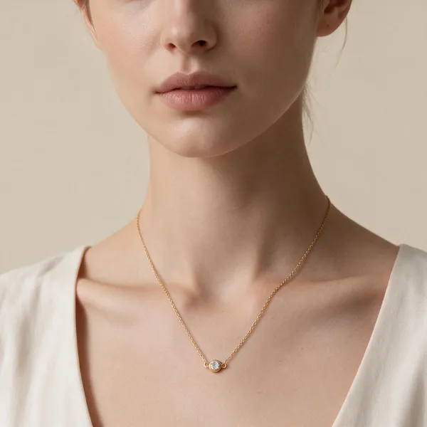 Gold_Tone_Round_Pendant_Chain_Necklace