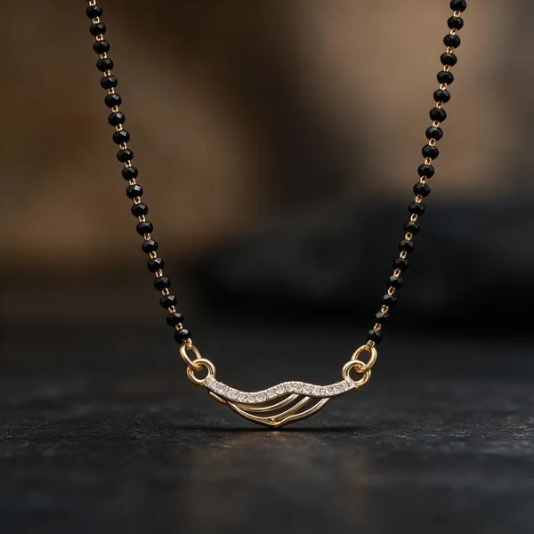 Black_Beaded_Gold_Tone_Mangalsutra_Necklace_For_Women