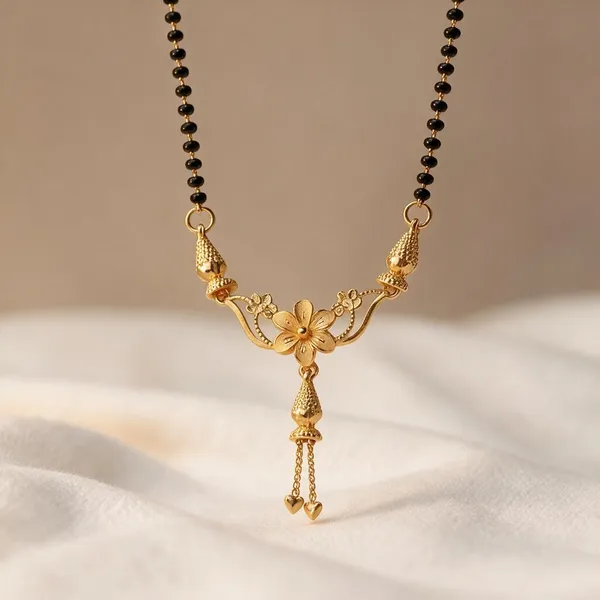 Gold_Tone_Floral_Mangalsutra_Necklace_For_Women