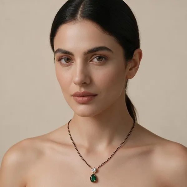 Gold_Tone_Green_Stone_Mangalsutra_Necklace_For_Women