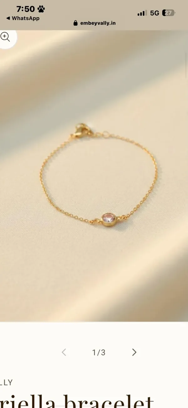 Gold_Tone_Delicate_Bracelet_for_Women