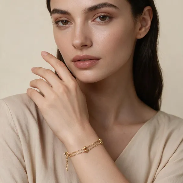 Gold_Tone_Layered_Chain_Necklace_For_Women