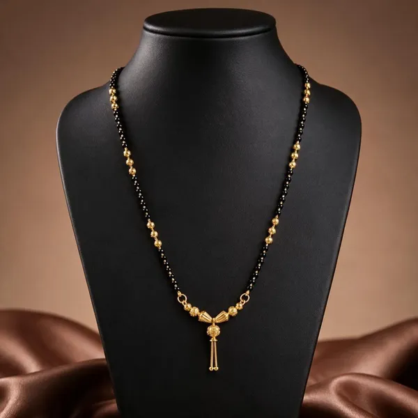 Black_Beaded_Gold_Tone_Mangalsutra_Necklace_For_Women