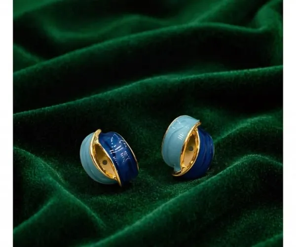 Blue_Enamel_Hoop_Earrings_for_Women