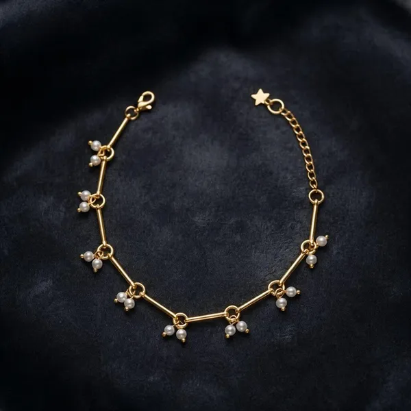 Gold_Tone_Beaded_Charm_Anklet_For_Women