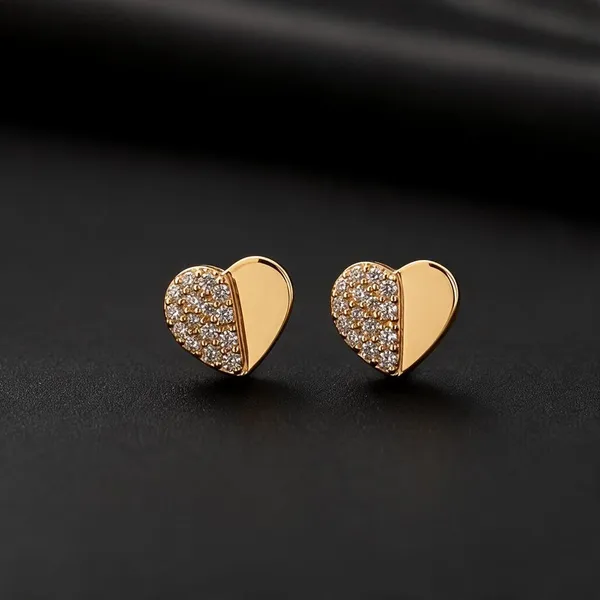 Gold_Tone_Rhinestone_Heart_Stud_Earrings_For_Women