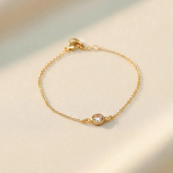 Gold_Tone_Delicate_Bracelet_For_Women