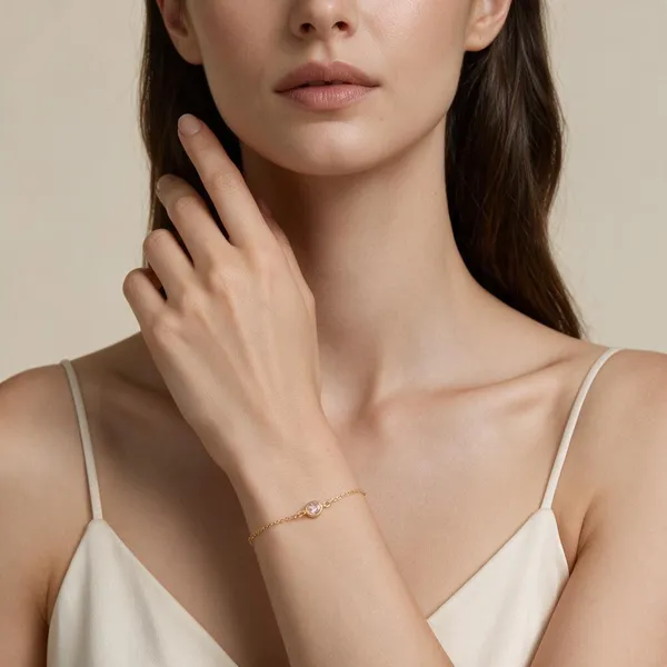 Gold_Tone_Delicate_Bracelet_For_Women