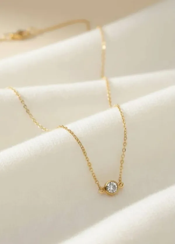 Gold_Tone_Round_Pendant_Chain_Necklace