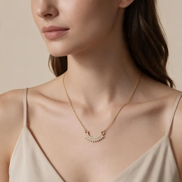 Gold_Tone_Crescent_Pendant_Necklace_For_Women