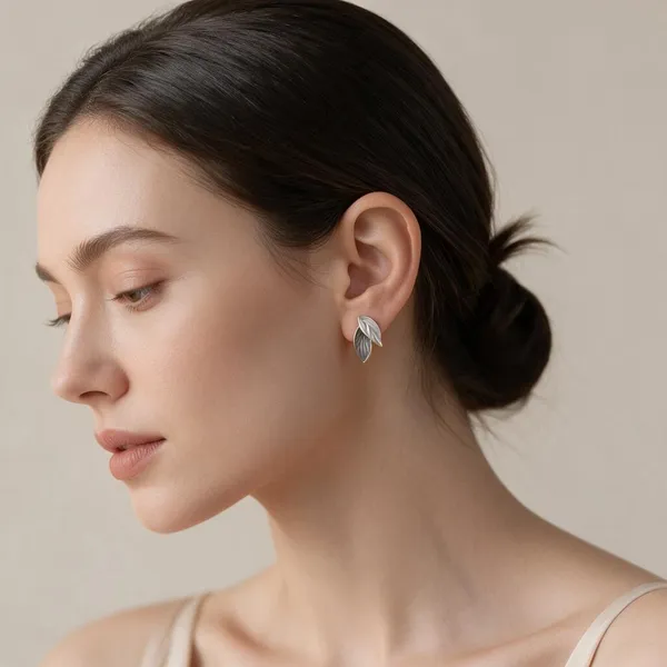 Silver_Leaf_Drop_Earrings_For_Women