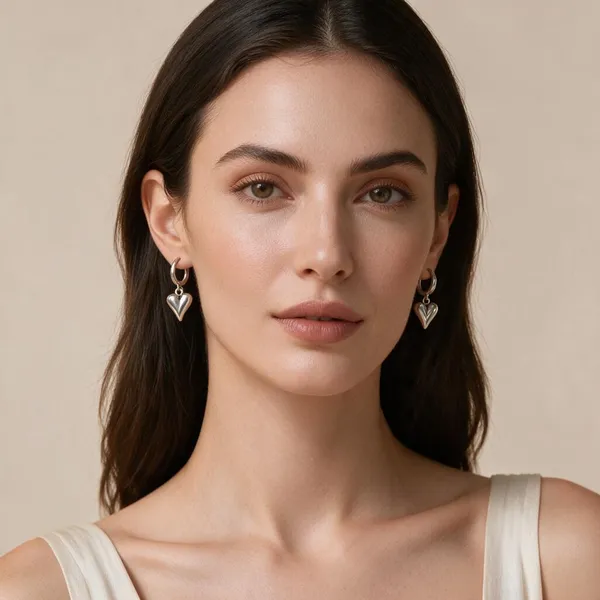 Silver_Heart_Drop_Hoop_Earrings_For_Women