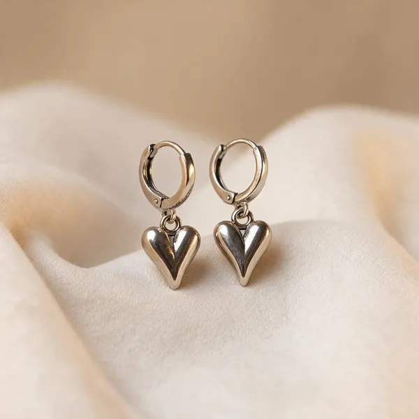 Silver_Heart_Drop_Hoop_Earrings_For_Women