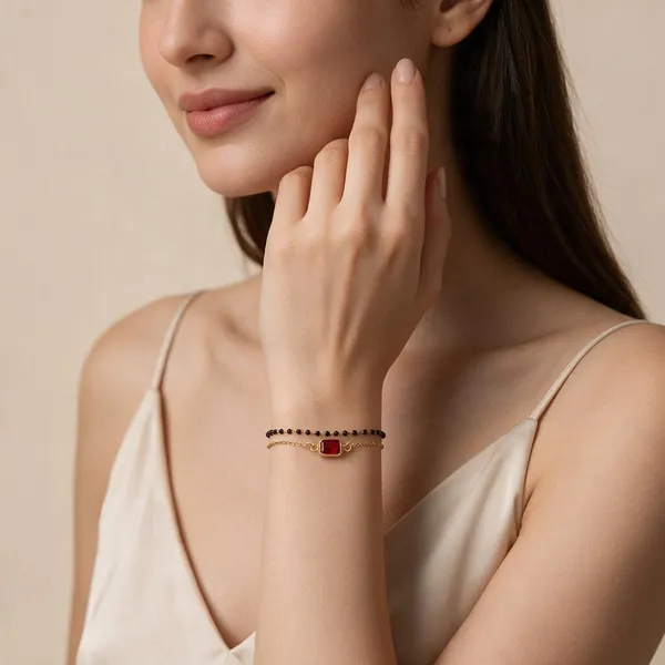 Gold_Tone_Red_Pendant_Black_Beaded_Mangalsutra