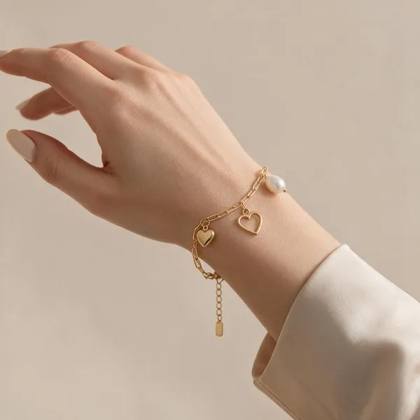 Gold_Tone_Charm_Bracelet_For_Women