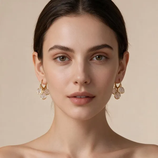 Gold_Tone_Pearl_Drop_Hoop_Earrings_For_Women