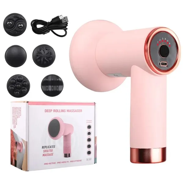 Pink_Usb_Rechargeable_Deep_Rolling_Handheld_Massager