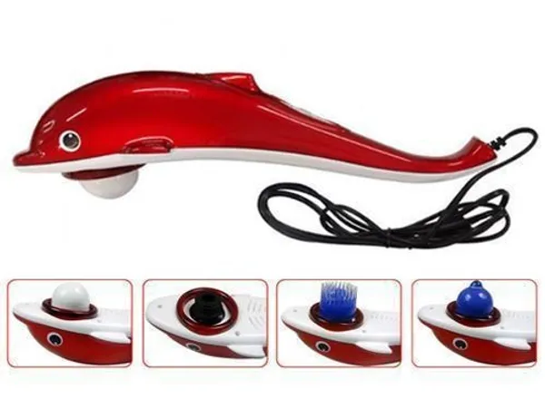 Dolphin_Handheld_Body_Massager_With_Interchangeable_Attachments