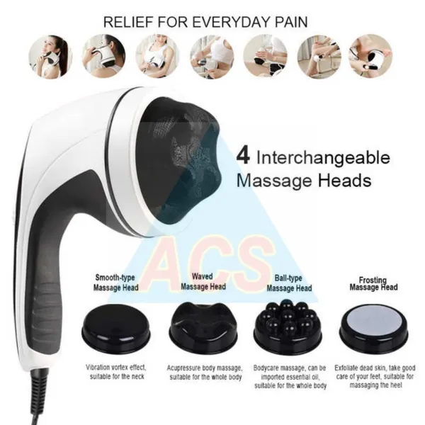White_Corded_Handheld_Body_Massager_With_4_Massage_Heads