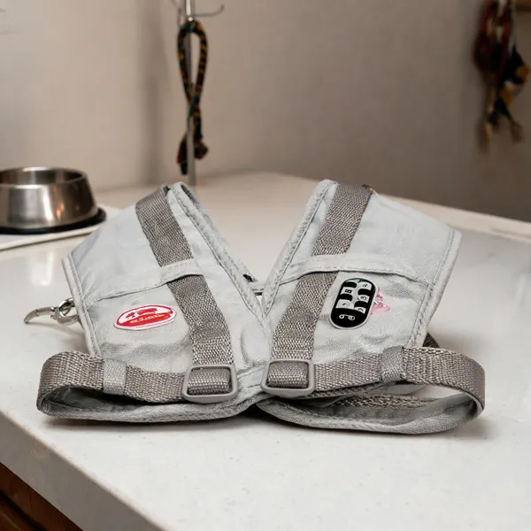 Grey_Nylon_Adjustable_Vest-Style_Dog_Harness