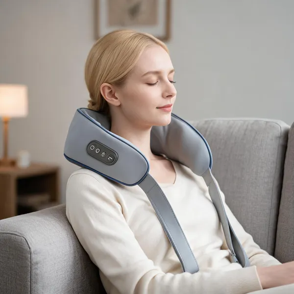 Grey_Polyester_Foam_Wearable_Wraparound_Neck_And_Shoulder_Massager