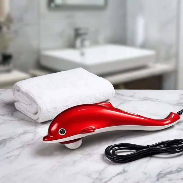 Dolphin_Handheld_Body_Massager_With_Interchangeable_Attachments