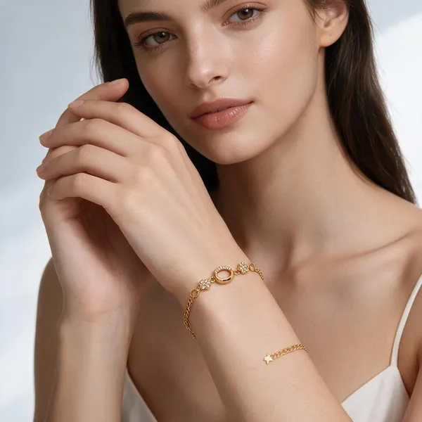Gold_Brass_Charm_Bracelet_For_Women