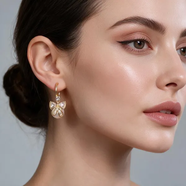 Gold_Stainless_Steel_Drop_Earrings_For_Women