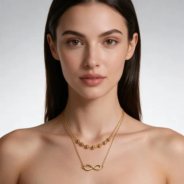 Gold_Stainless_Steel_Layered_Necklace_For_Women