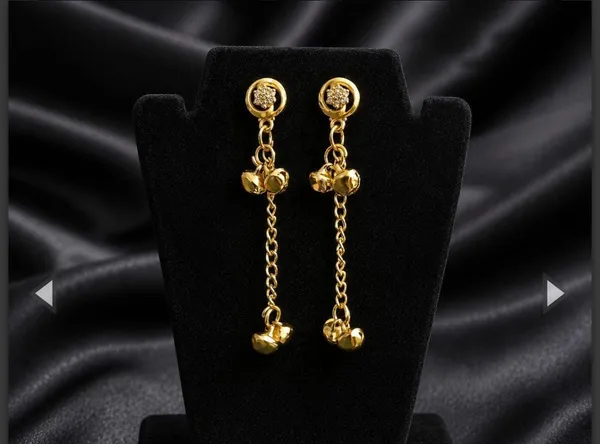 Gold_Stainless_Steel_Drop_Earrings_For_Women
