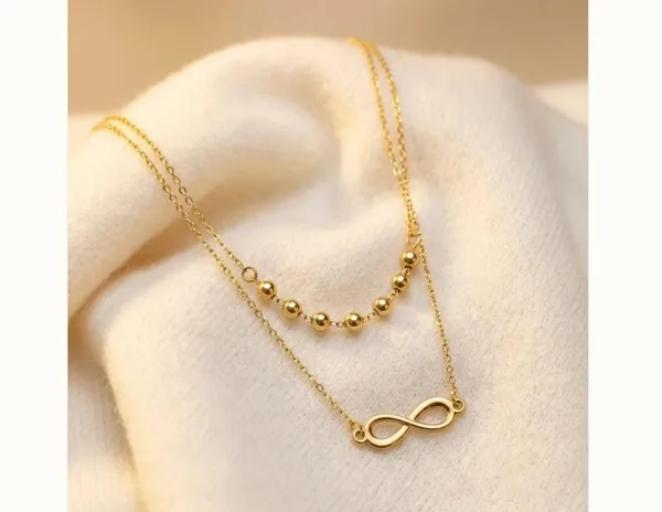 Gold_Stainless_Steel_Layered_Necklace_For_Women