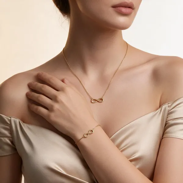 Gold_Stainless_Steel_Necklace_And_Bracelet_Set_For_Women